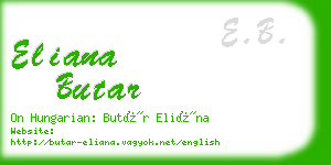 eliana butar business card
